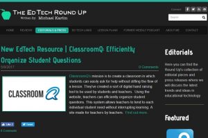 ClassroomQ Featured in The EdTech Round Up