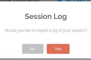 ClassroomQ Feature: Session Log Download